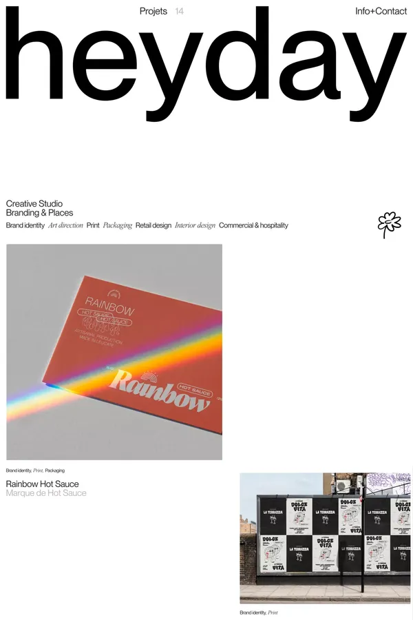 Heyday Studio — Creative Studio, Branding & Places, Toulouse - Portfolio design inspiration