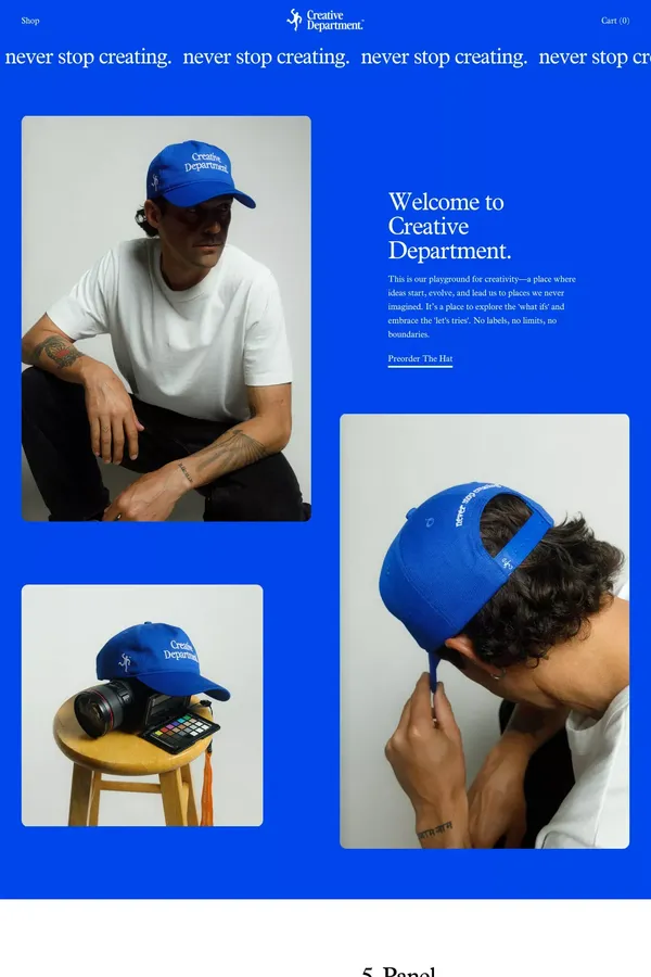 Welcome to Creative Department™ - website design inspiration
