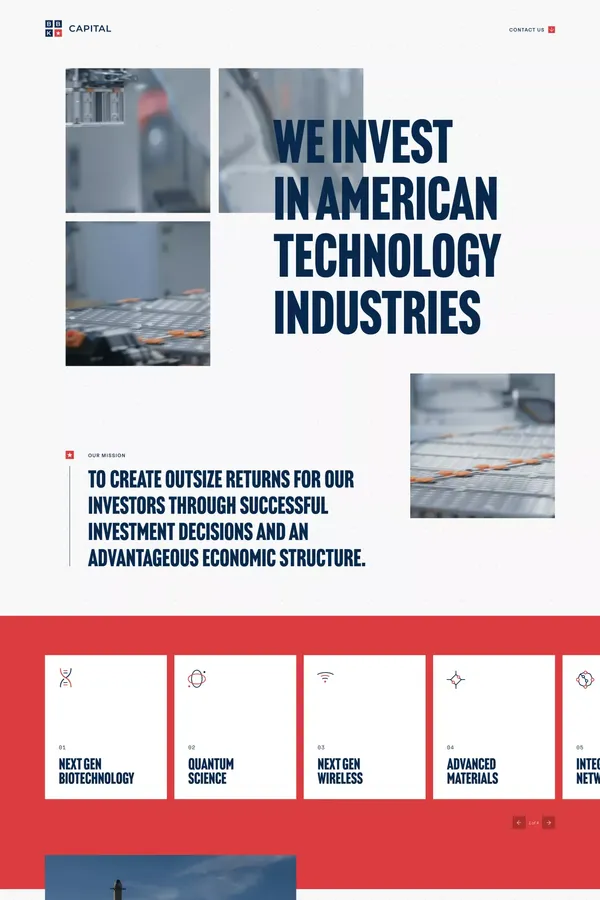 BBK Capital - Landing design inspiration