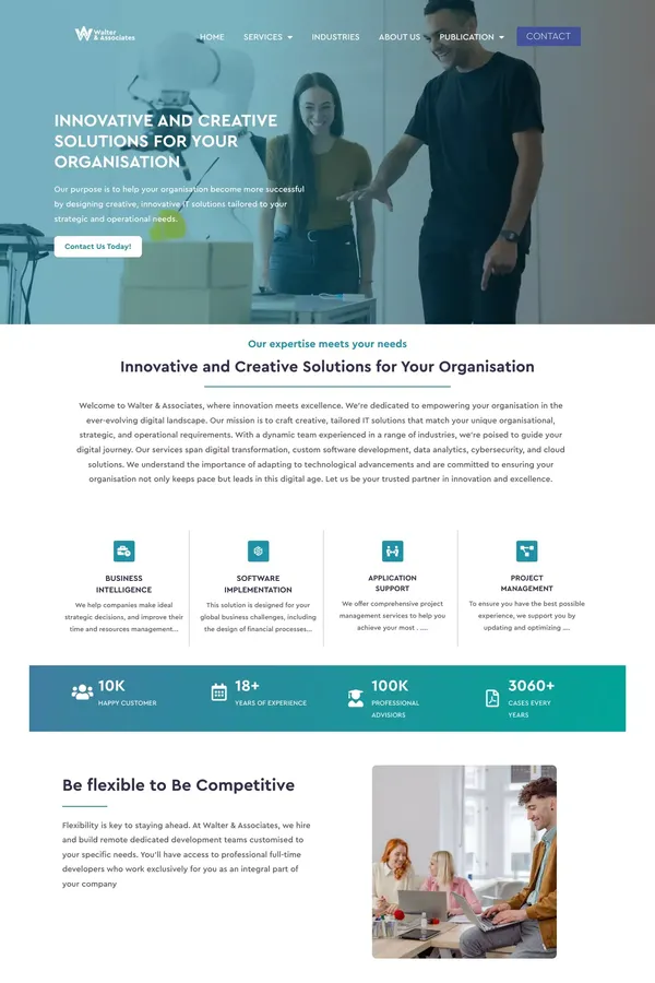 Walter & Associates | Strategic Consultancy Partners - website design inspiration