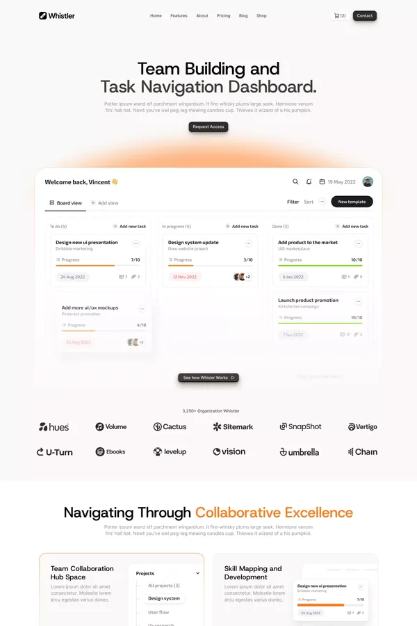 Whistler - Webflow Ecommerce website template