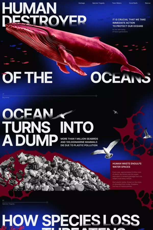 Human destroyer of the oceans