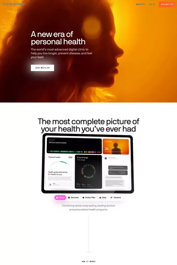 Superpower - Landing design inspiration