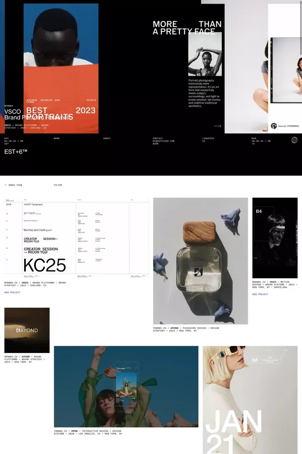 EST+6 — New York + Barcelona - Portfolio design inspiration