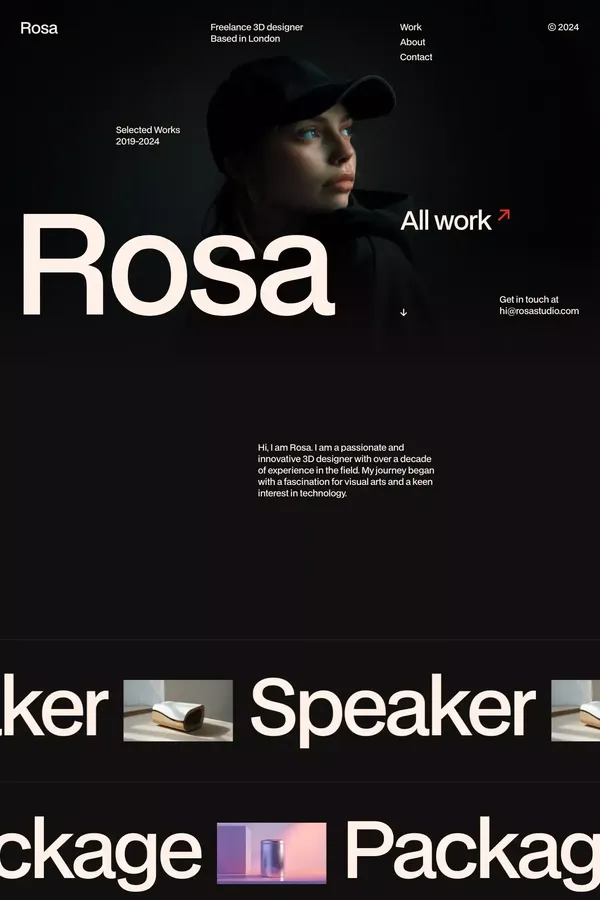 Rosa - Webflow HTML website template - Template design inspiration
