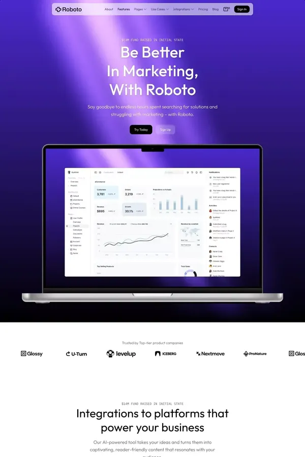 Roboto - Webflow Ecommerce website template - Template design inspiration
