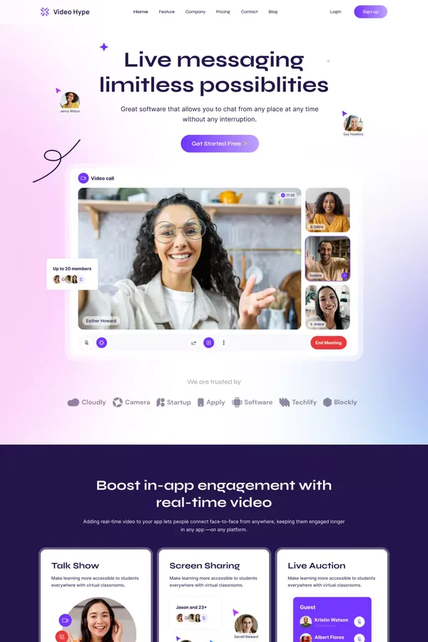 VideoHype - SaaS HTML5 Responsive Website Template
