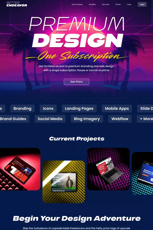 Premium Graphic and Web Design with a single subscription!