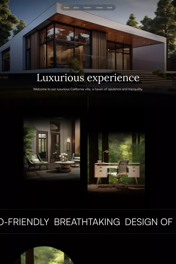 Homepage | Cali Villa - Webflow Ecommerce website template - Template design inspiration