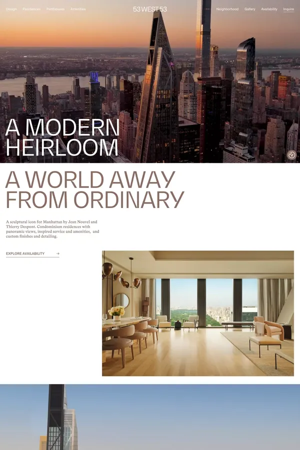 53 West 53 | Iconic Manhattan Condominiums With a View - Portfolio design inspiration
