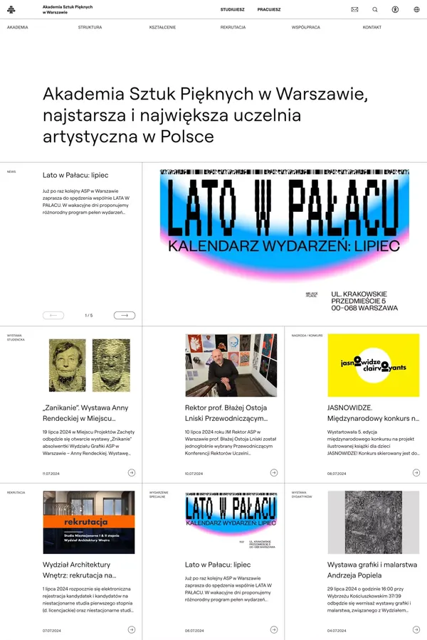 Akademia Sztuk Pięknych w Warszawie - Other design inspiration