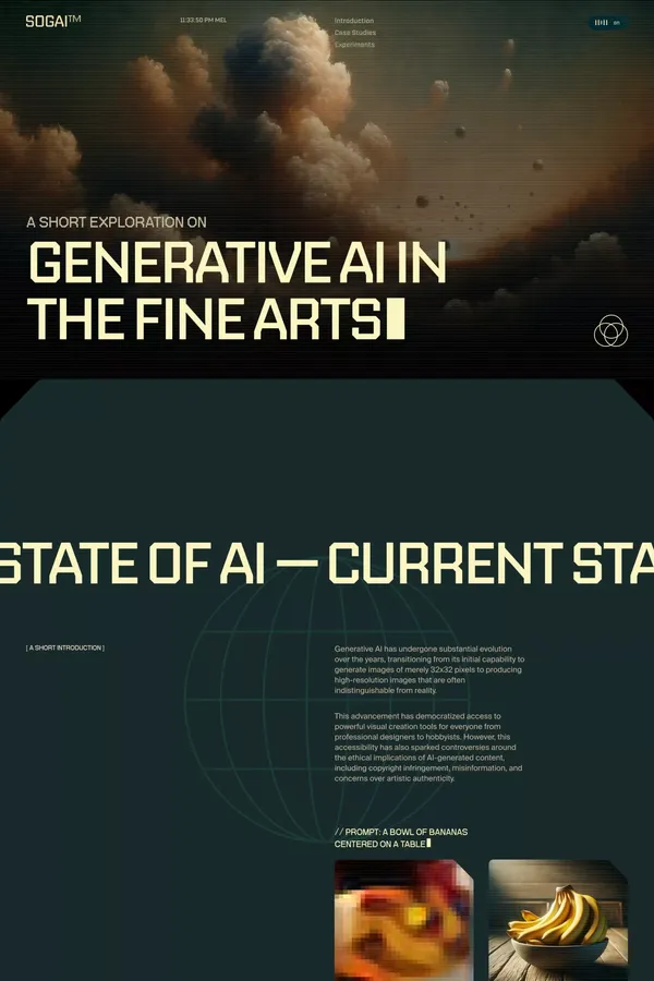 SOGAI™ — Generative AI in Arts & Culture - Other design inspiration