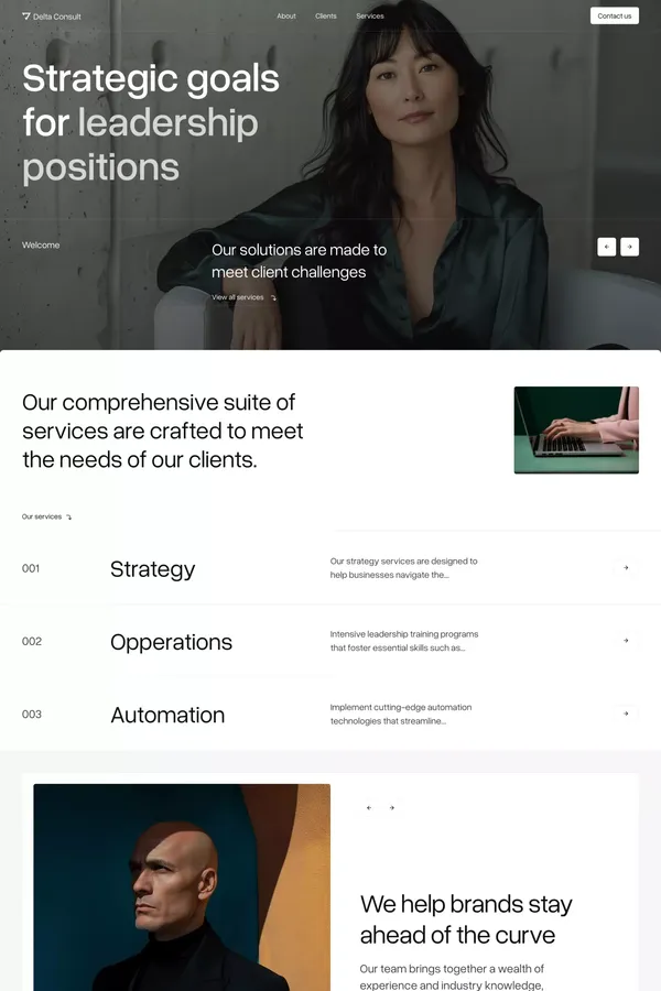 Delta - Webflow HTML website template - Template design inspiration