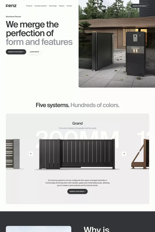 FENZ® | Nowoczesne Aluminiowe Ogrodzenia, Bramy, Furtki i Przęsła - Landing design inspiration