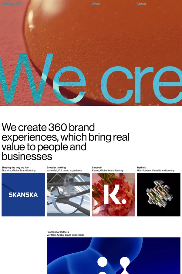 NORD ID - Portfolio design inspiration
