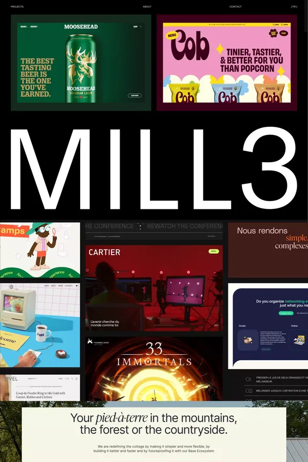 MILL3 - Digital Agency - Portfolio design inspiration