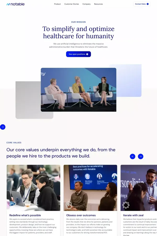 Notable | About Us - About Us  design inspiration
