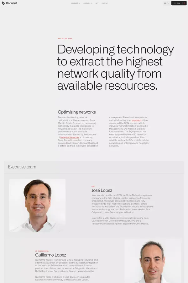 Bequant – About - About Us  design inspiration