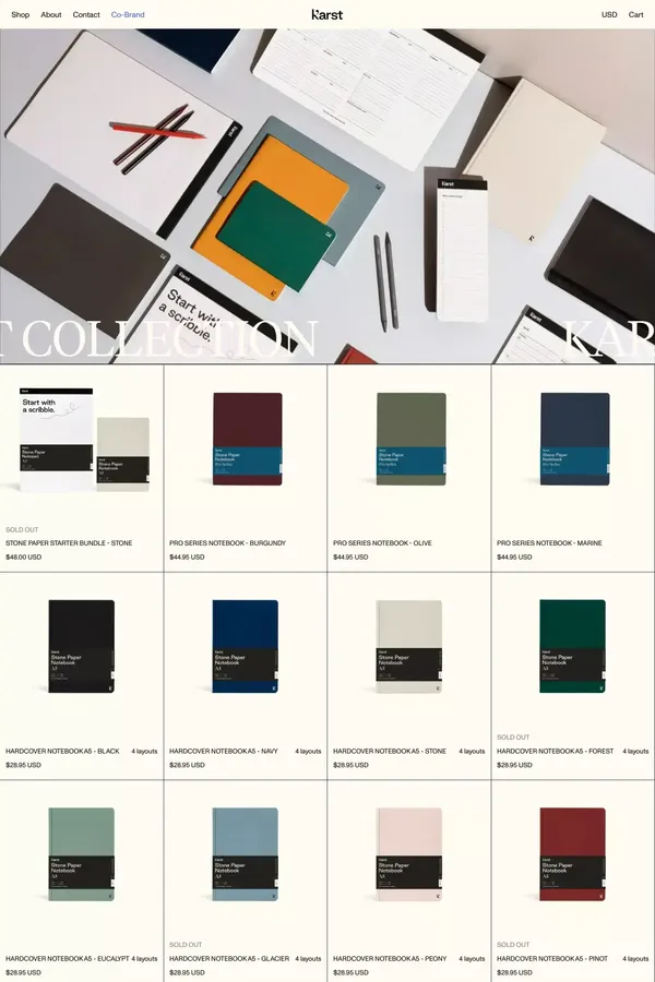 Karst Goods | All Products - Product listing design inspiration