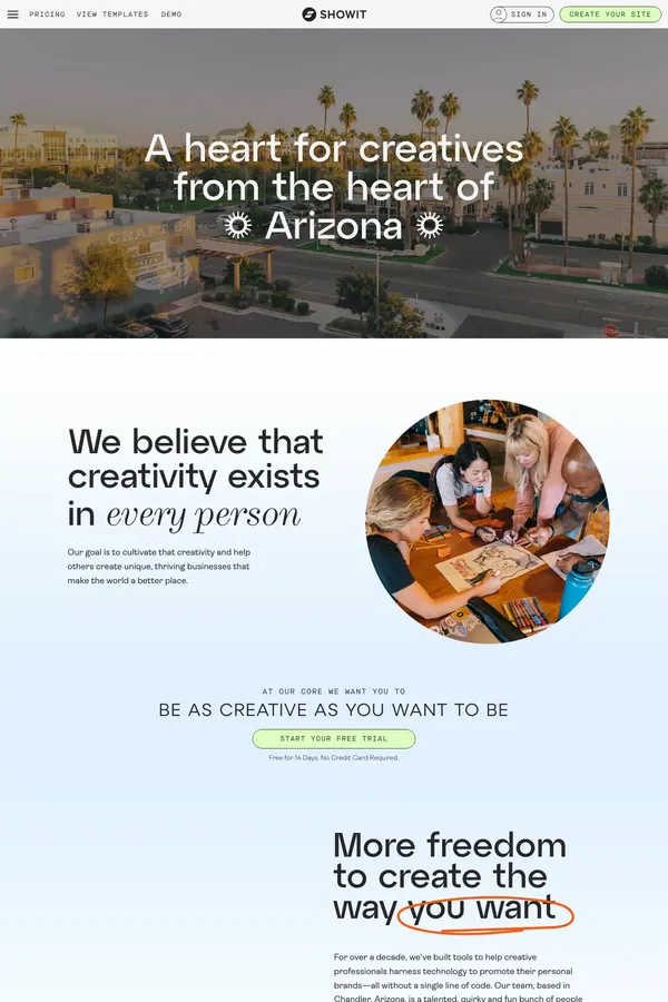 About - Showit - About Us  design inspiration