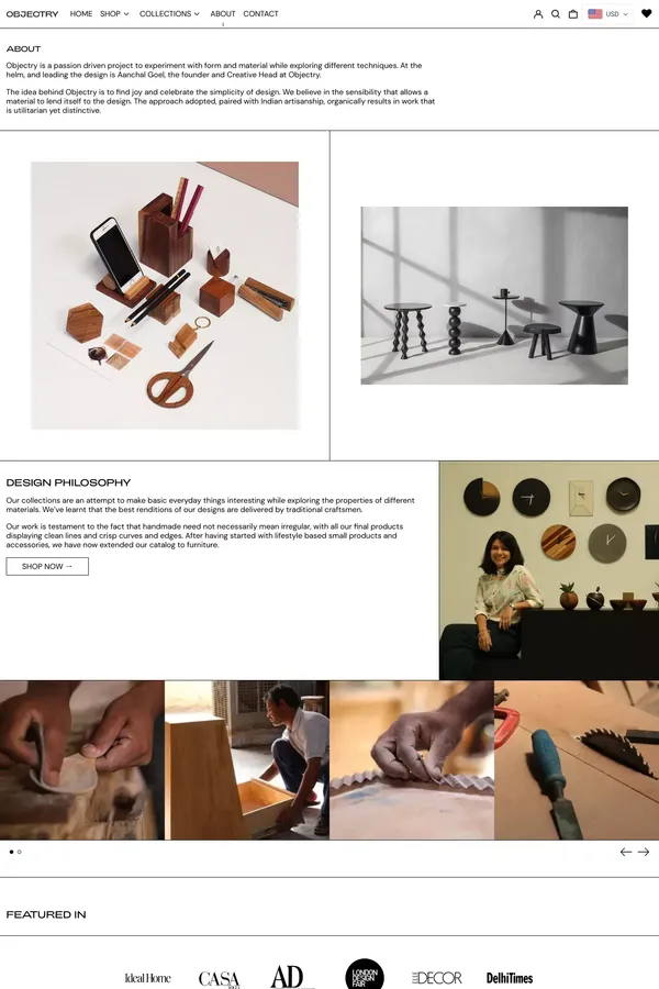 About– Objectry - About Us  design inspiration