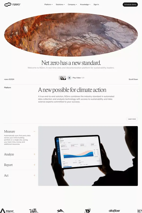 Net zero has a new standard. - Landing design inspiration