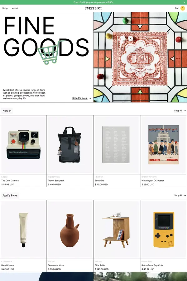 Sweet Spot - Webflow Ecommerce Website Template - Ecommerce design inspiration