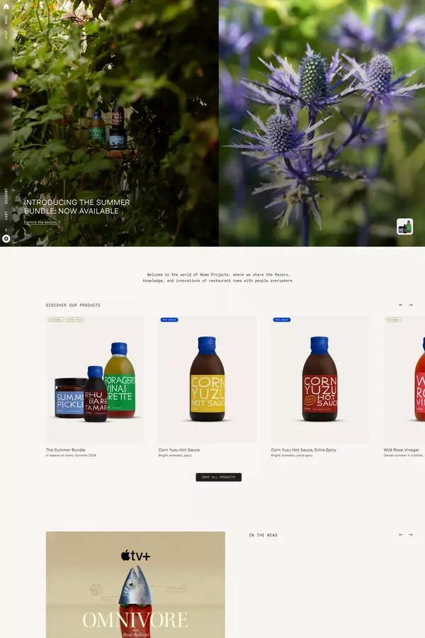 From the noma kitchen to yours · Noma Projects - Ecommerce design inspiration