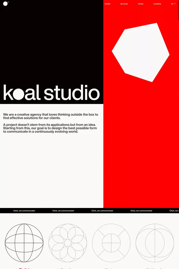 Koal Studio｜Crafters of the digital ecosystem - Portfolio design inspiration