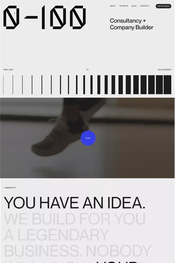 Innovative Marketing and Web Development Solutions | 0to100 Creative Studio - Portfolio design inspiration