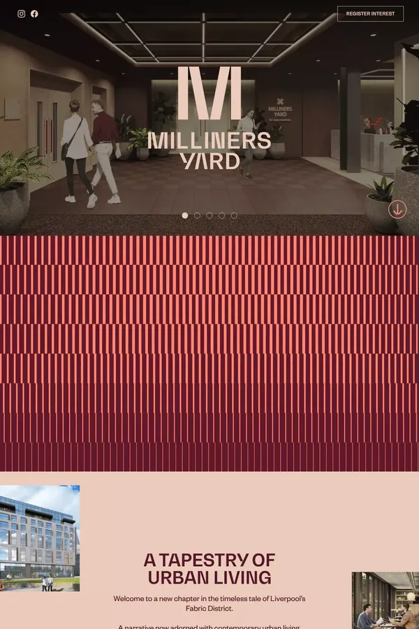 Milliners Yard — A tapestry of Urban Living - Landing design inspiration