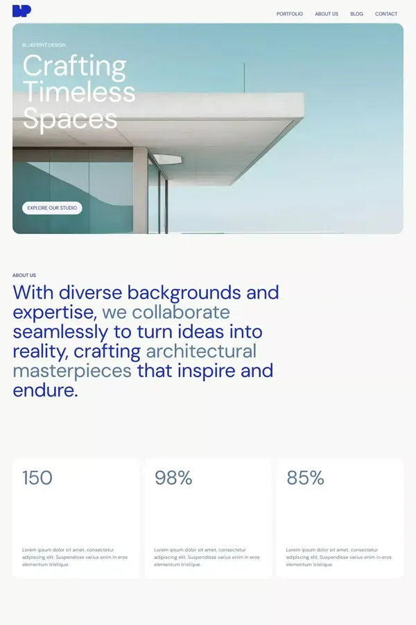 Blueprint - Webflow HTML Website Template - Template design inspiration