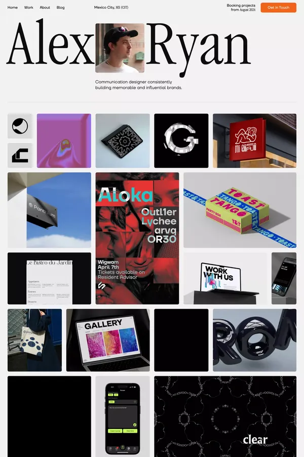 Alex Ryan Design - Portfolio design inspiration