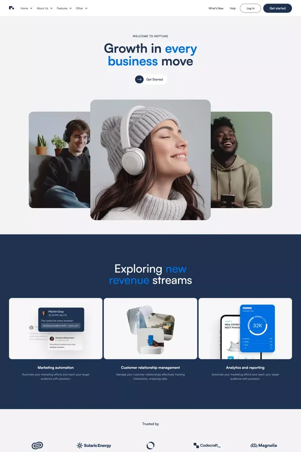 Neptune - Webflow Ecommerce website template - Template design inspiration
