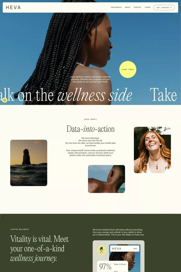 Heva Health | Personalized Telehealth for Wellness & Weight Loss - Landing design inspiration
