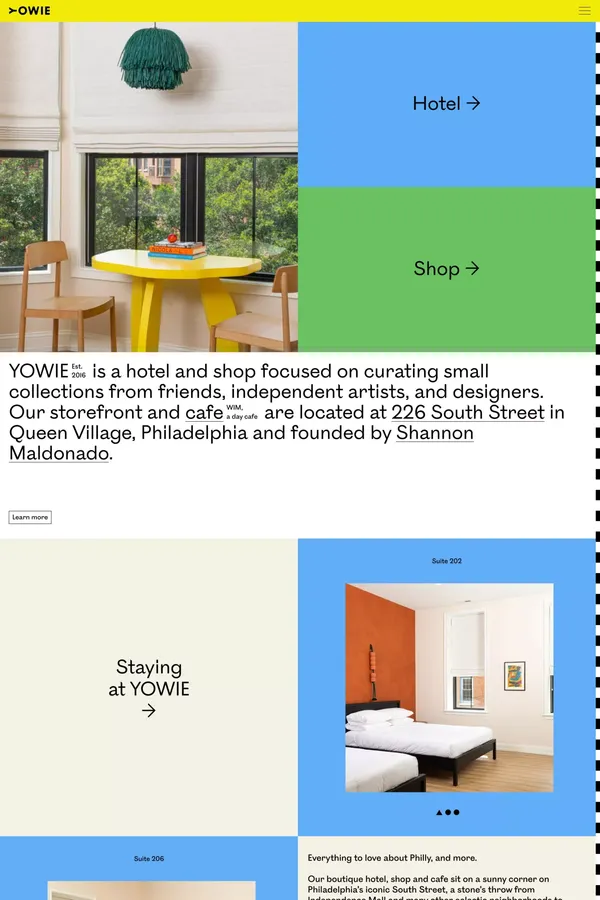 Yowie - Landing design inspiration