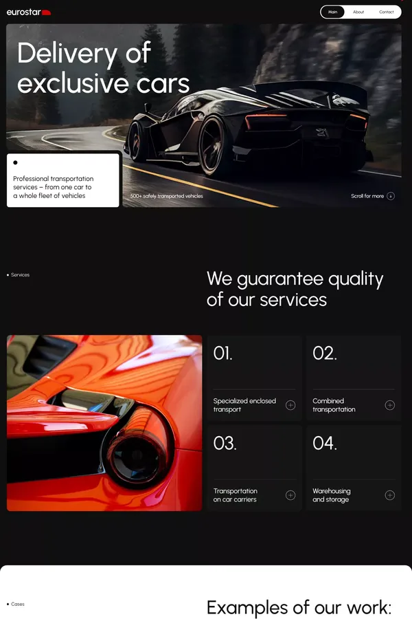 Delivery of exclusive cars| Eurostar Transport