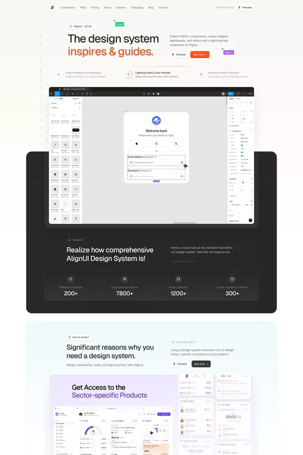 AlignUI Design System BETA - The Design System You Need - Landing design inspiration