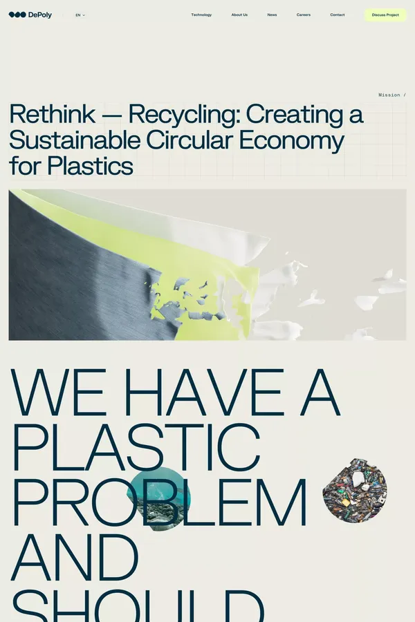 DePoly - Landing design inspiration