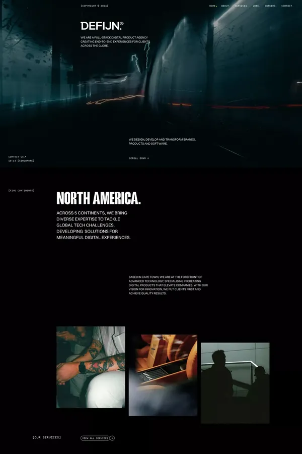 Defijn | A Full-Stack UX/UI & Software Agency based in Cape Town, Berlin and Singapore - Portfolio design inspiration