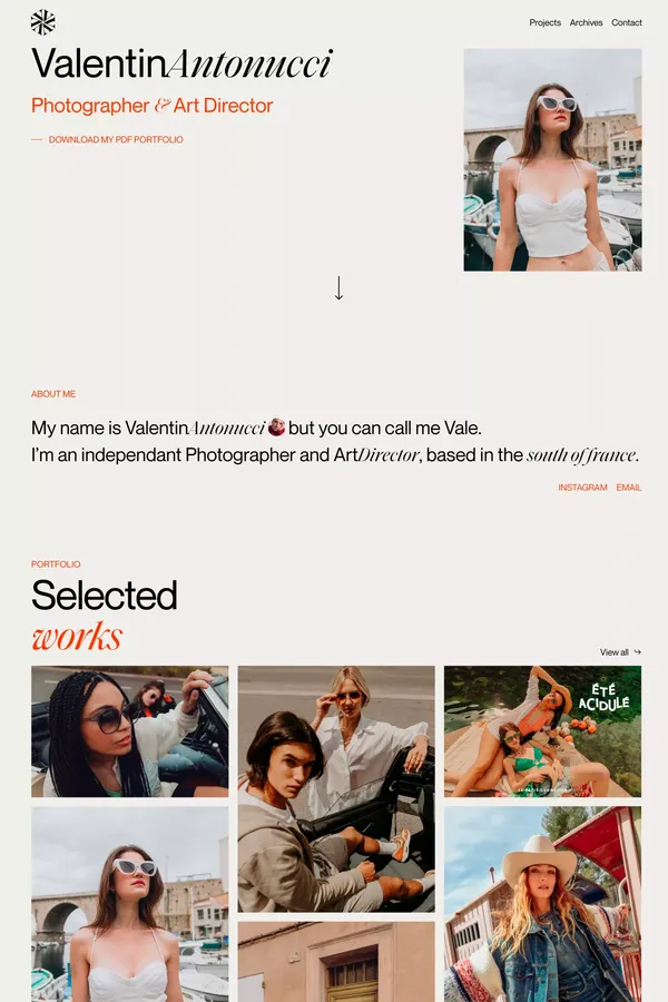 Valentin Antonucci - Photographer and Art Director
