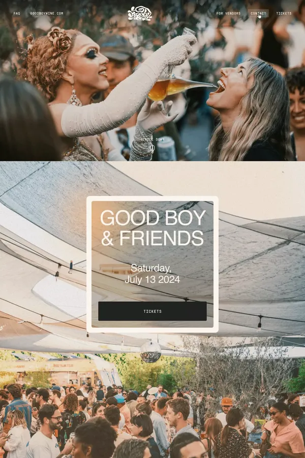 Good Boy and Friends - Landing design inspiration