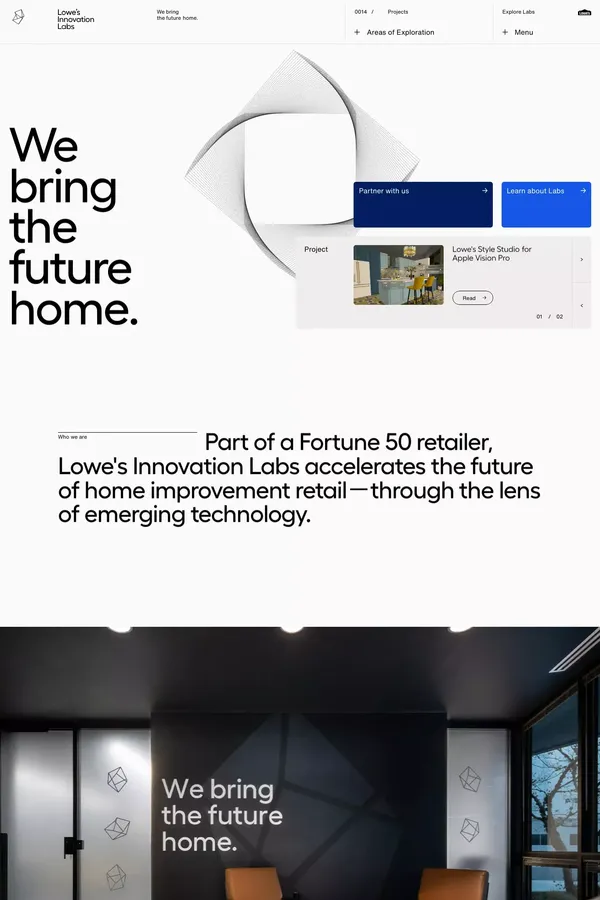 Lowe's Innovation Labs - Building the Future of Home Improvement. - Portfolio design inspiration