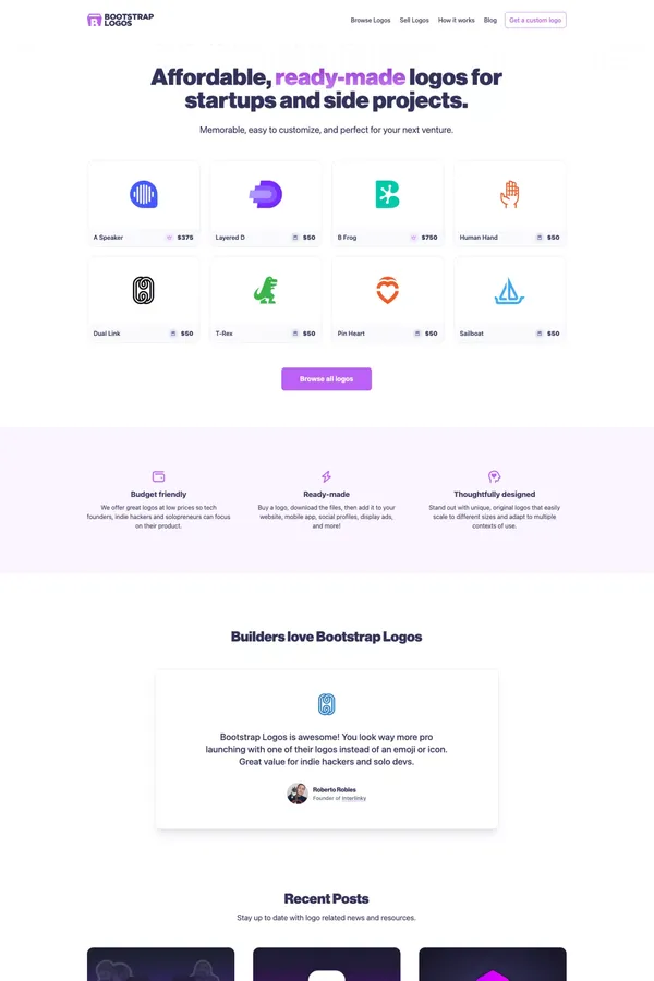 Bootstrap Logos - Affordable, Premium Ready-Made Logos for Sale