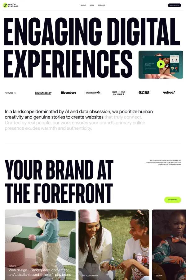 Digital Flagship™ | Engaging Websites for Bold Brands - Portfolio design inspiration