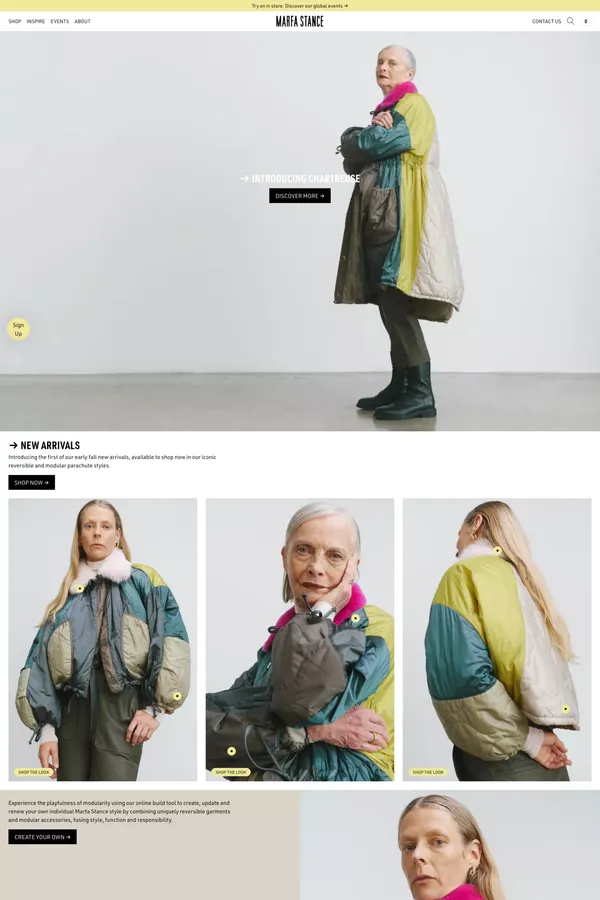 MARFA STANCE | Shop now - Ecommerce design inspiration