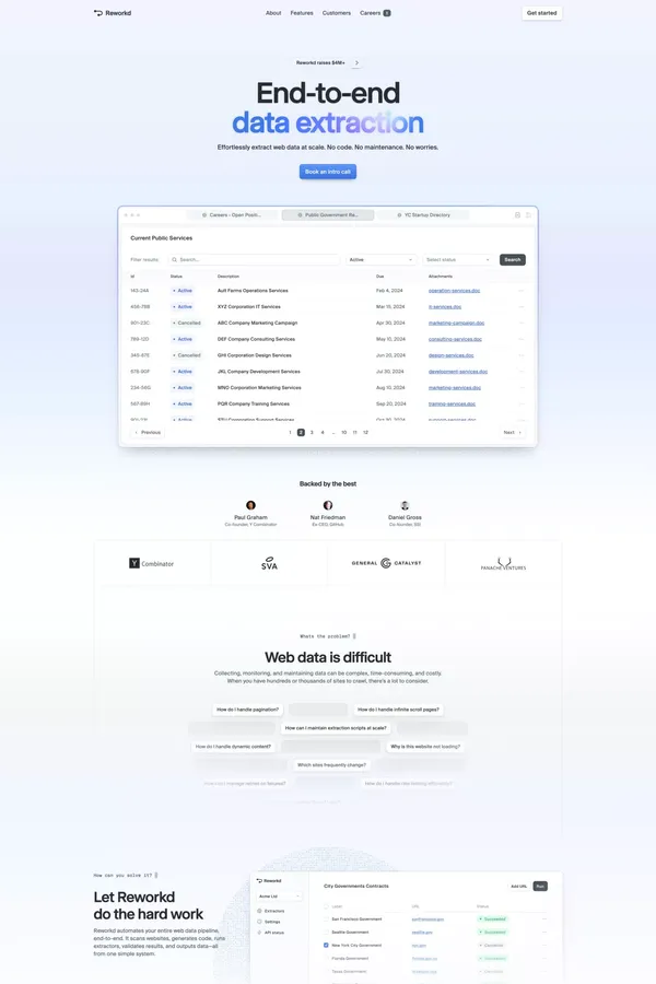Reworkd AI - Landing design inspiration