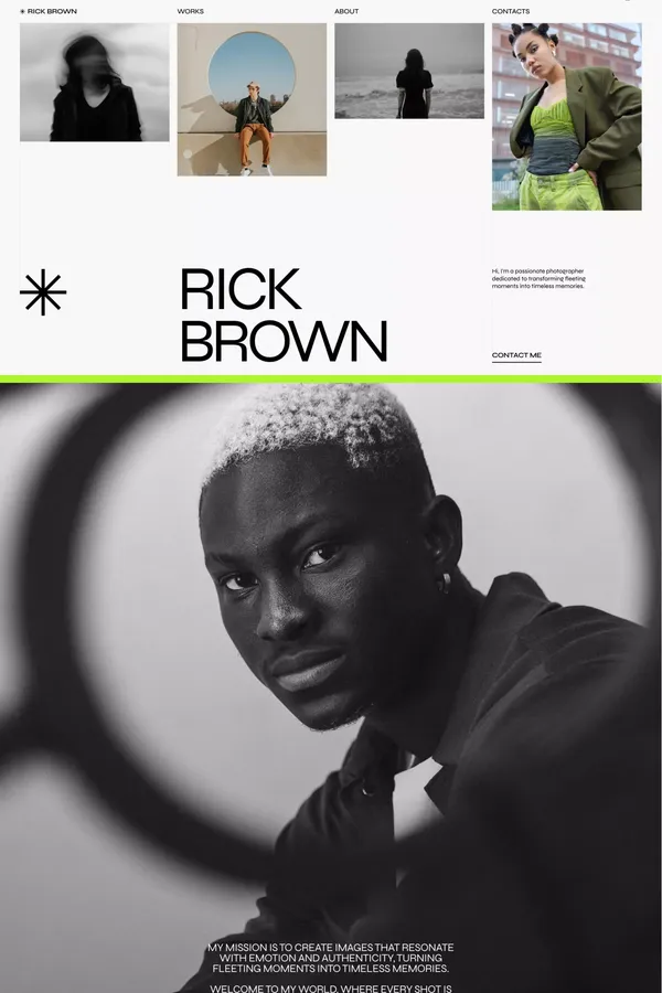 Rick Brown – Webflow HTML website template - Template design inspiration
