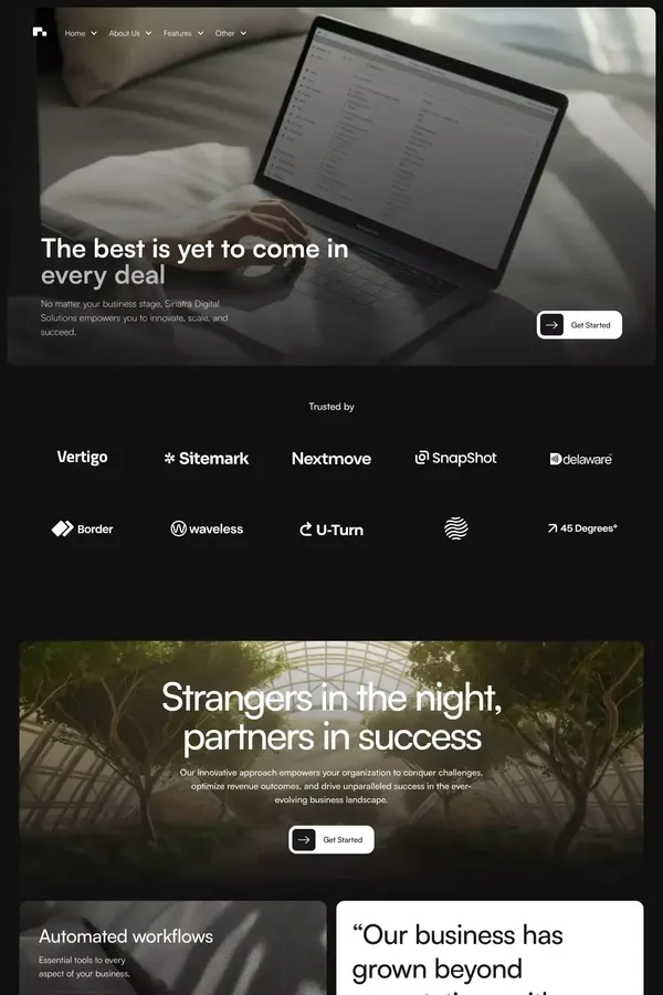 Sinatra - Webflow Ecommerce website template - Template design inspiration