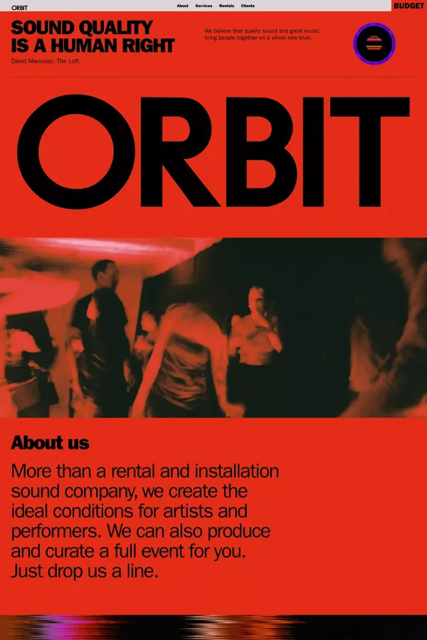 ORBIT - Portfolio design inspiration